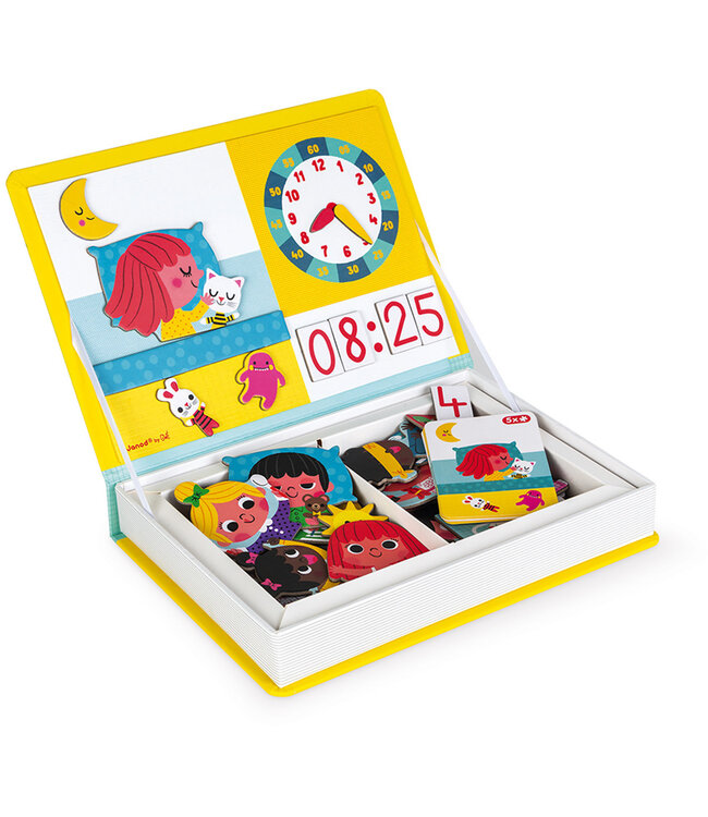 Janod | Magnetibook | Klok kijken | 3 tot 8 jaar