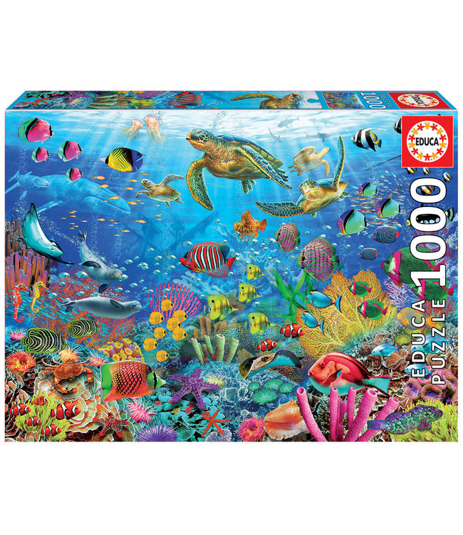 Educa  | Puzzle | Schildpadden in het Paradijs | 68 x 48 cm | 1000 stukjes