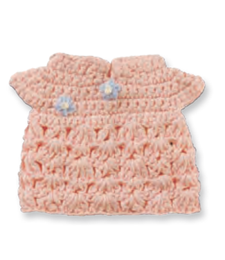 Gehaakte Knuffel | Miffy/Nijntje | Clothing | Pastel Pink Qipao Dress | 25 cm | 100 % Cotton | 0+
