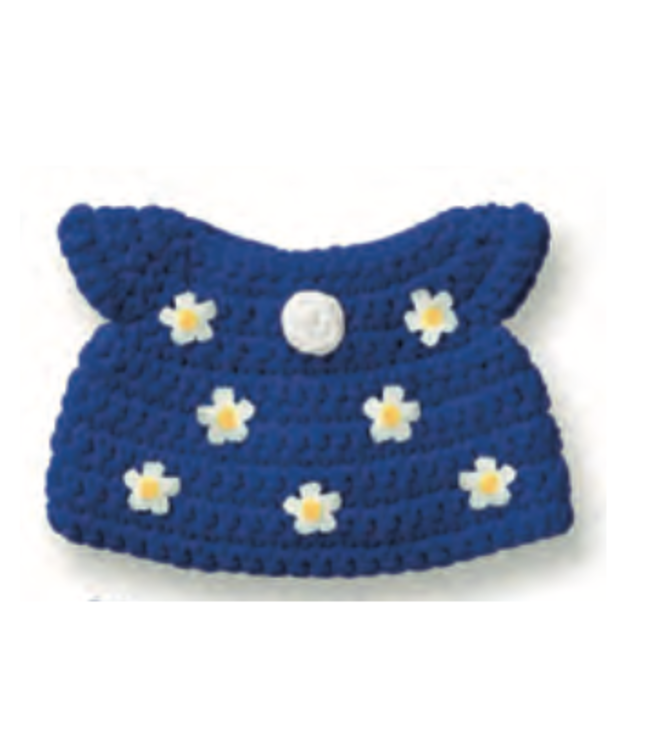 Gehaakte Knuffel | Miffy/Nijntje | Clothing | Blue Flower Dress | 25 cm | 100 % Cotton | 0+