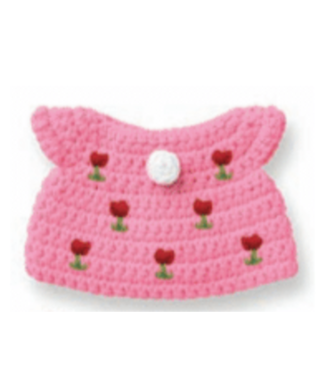 Gehaakte Knuffel | Miffy/Nijntje | Clothing | Pink Tulip Dress | 25 cm | 100 % Cotton | 0+