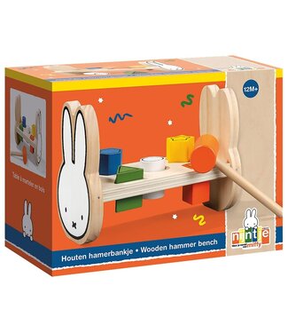 Bambolino Toys | Nijntje | Houten Hamerbank | 22 cm | 7 delig | 1+