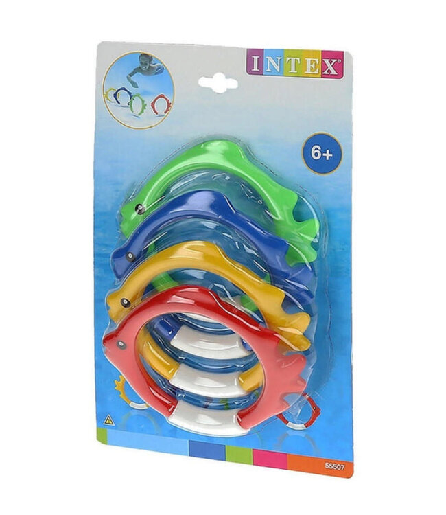 Intex | Duikringen | Vis  | 4 delig | 6+