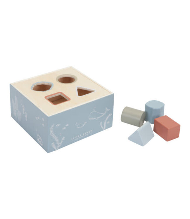 Little Dutch |  Houten Vormenstoof | Blauw | 13,7 cm | 1+