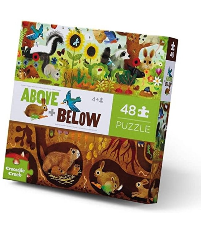 Crocodile Creek | Puzzle | Above & Below | Dinosaur World | 48 stukjes | 4+