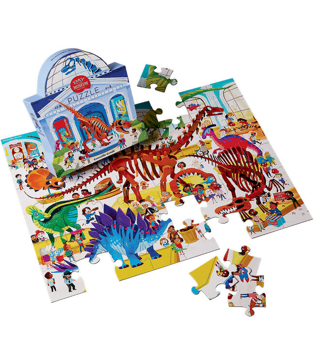 Crocodile Creek | Puzzle | Day at the Museum | Dinosaur | 48 stukjes | 4+