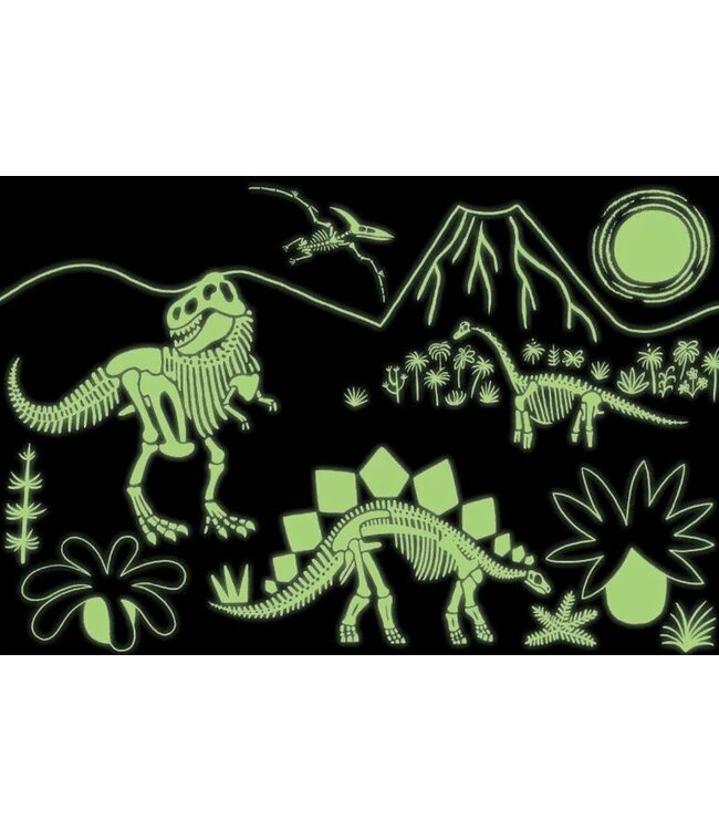 Mudpuppy | Puzzle | Glow in Dark | Dinosaurs | 100 stukjes | 5+