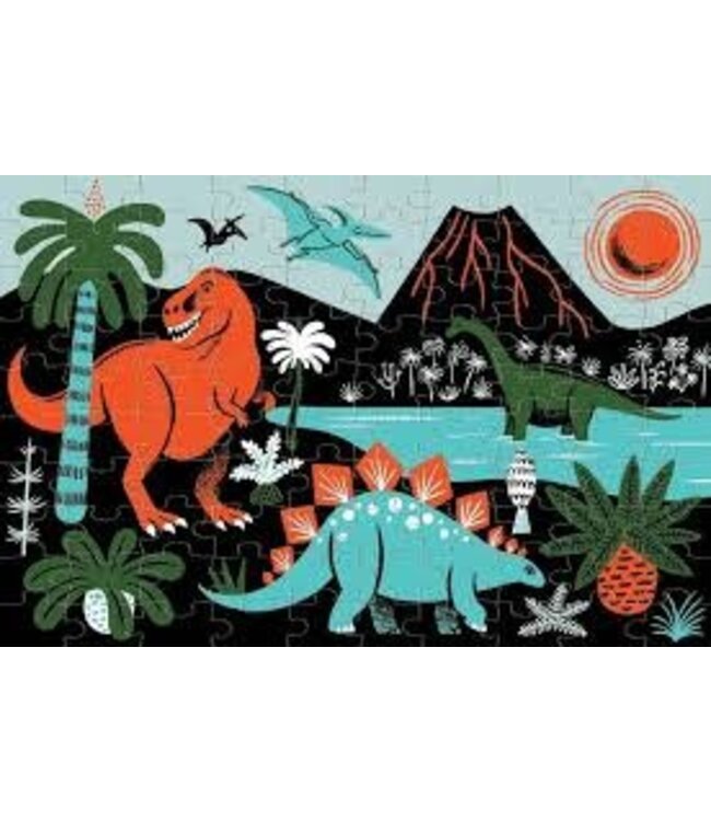 Mudpuppy | Puzzle | Glow in Dark | Dinosaurs | 100 stukjes | 5+