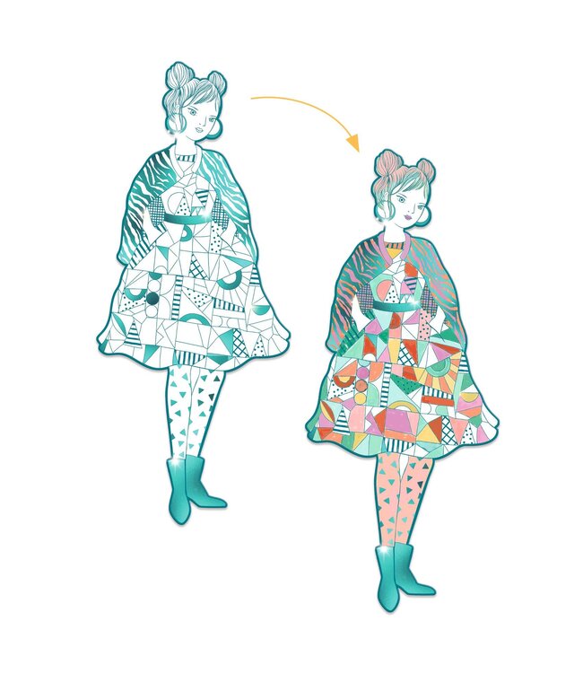 Djeco | Fashion Colouring | Rebekka & Vriendjes | 6+