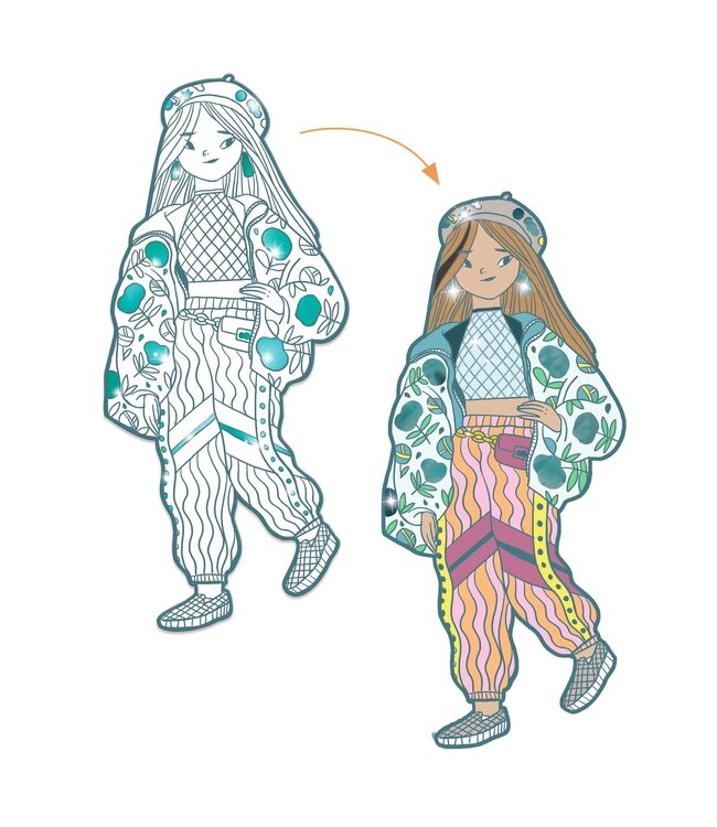 Djeco | Fashion Colouring | Angèle & Vriendjes | 6+