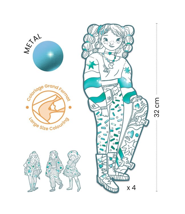 Djeco | Fashion Colouring | Angèle & Vriendjes | 6+