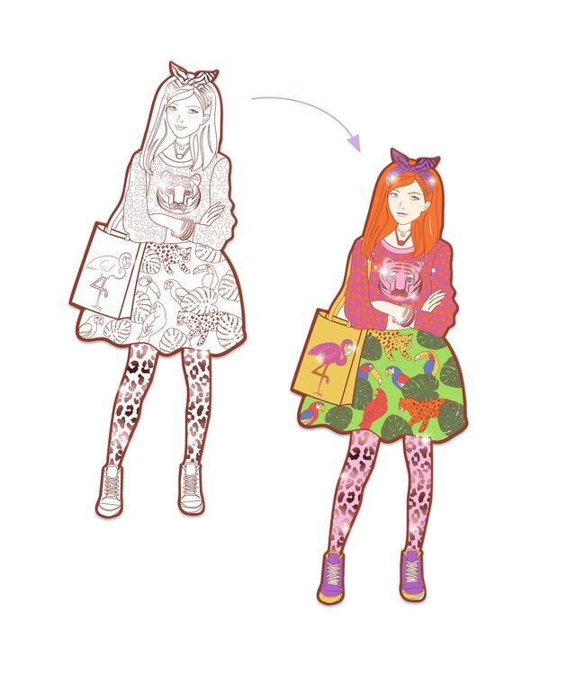 Djeco | Fashion Colouring | Nina & Vriendjes | 6+