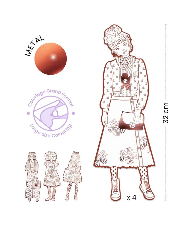 Djeco | Fashion Colouring | Nina & Vriendjes | 6+