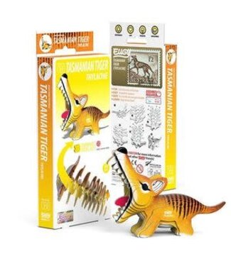 Eugy Eugy | 3D Cardboard Model Kit | Wild Life | Tasmaanse Tijger | 6+