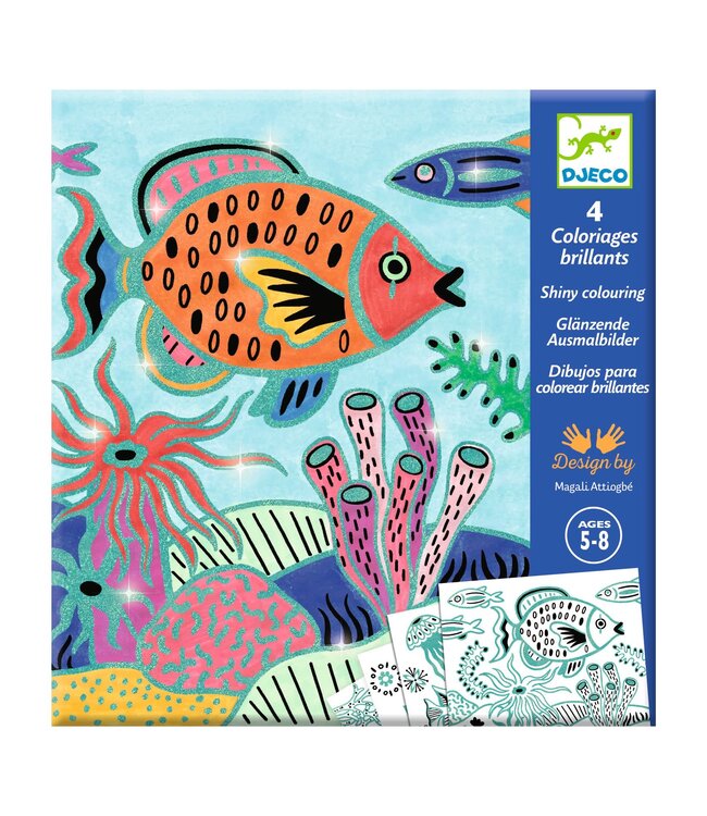 Djeco | Shiny Colouring | Under the Sea | 5-8 jaar