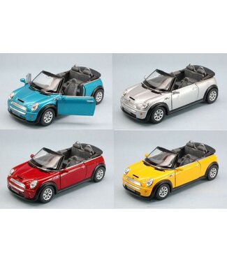 Kinsmart | Mini Cooper | S Convertible | Pullback | Open Doors | 1:28 | 12 ,5 cm | 3+