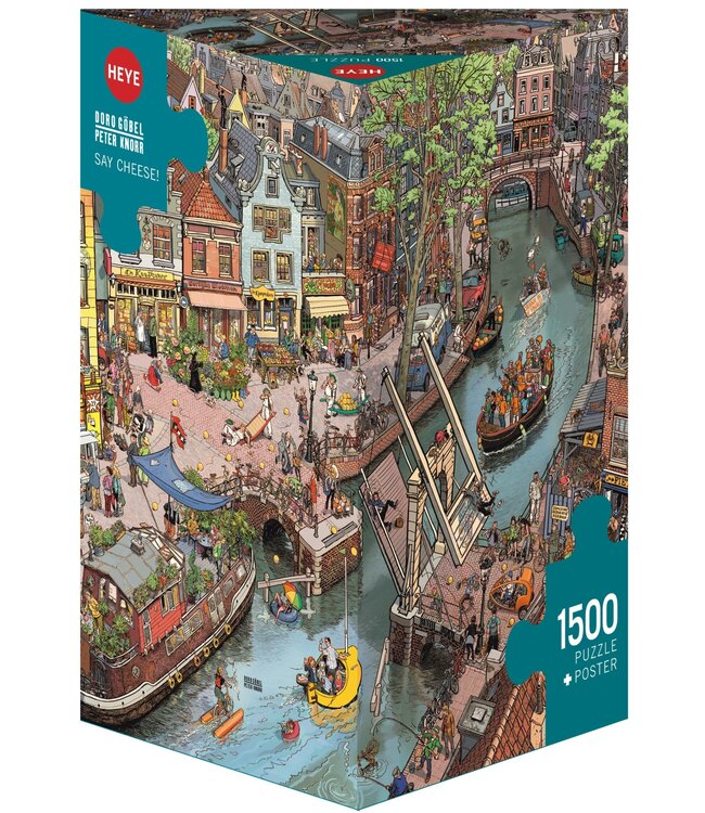 Heye | Comic Puzzel | Amsterdam | Say Cheese! | 80 x 60 cm | 1500 stukjes
