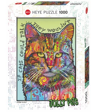 Heye Heye | Jolly Pets | Puzzel If Cats Could Talk . . . | 50 x 70 cm | 1000 stukjes