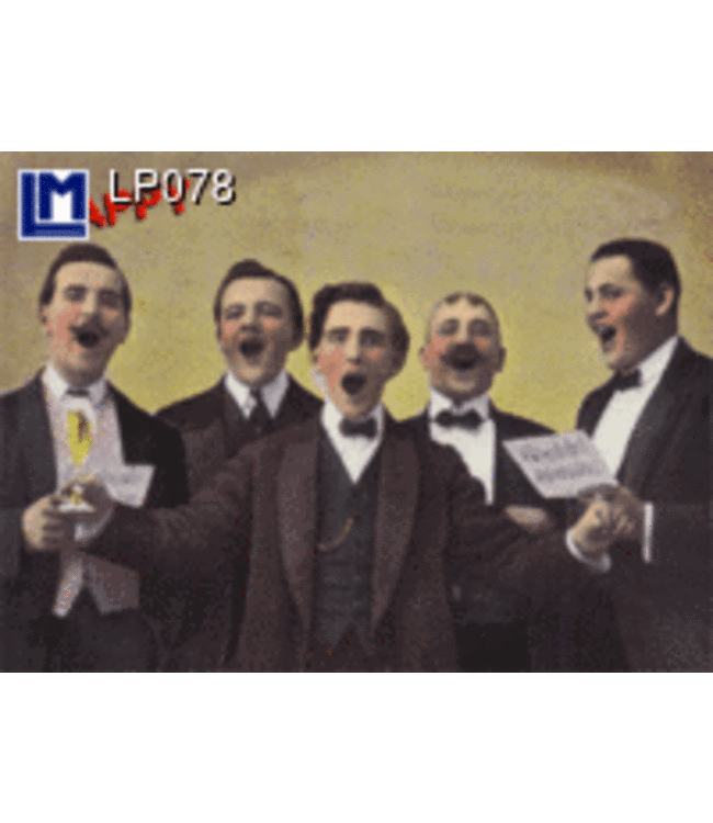 Lenticulaire Kaart Bewegend | Happy Birthday | Mannenkoor