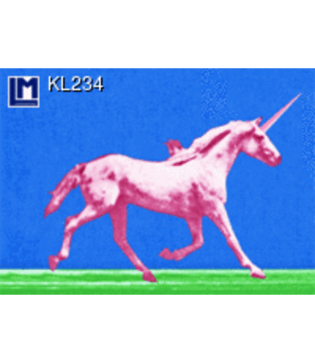 Lenticulaire Kaart Bewegend | Roze Eenhoorn