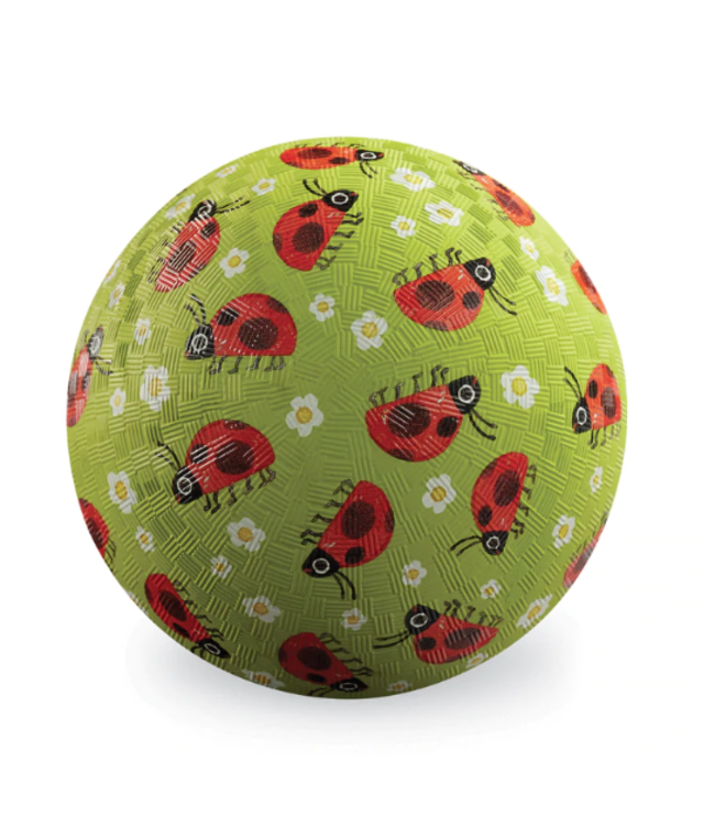 Crocodile Creek | Rubber Playball | 18 cm | Ladybugs | 3+