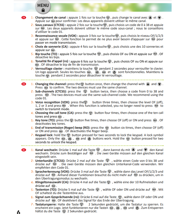 Buki | Walkie Talkie | 8 kanalen | 3 km bereik | 8+