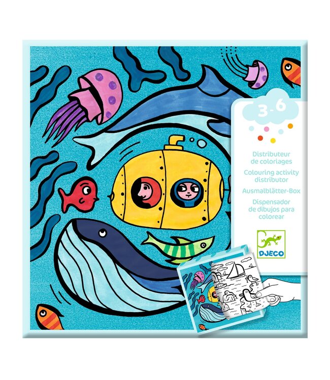 Djeco | Colouring Activity | Kleurverdeler | Oceaan | 3-6 jaar