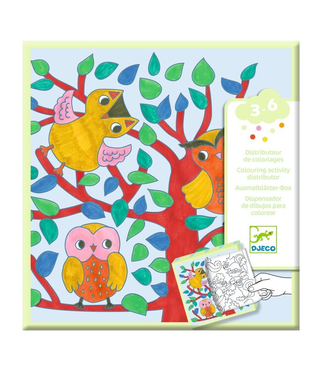 Djeco | Colouring Activity | Kleurverdeler | Bos | 3-6 jaar