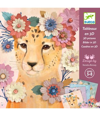 Djeco Djeco | 3D Pictures | Floral Wreaths | 5 - 8 jaar