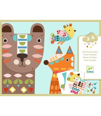 Djeco Djeco | Create With Paper | 3 Giant Animals | 3-6 jaar