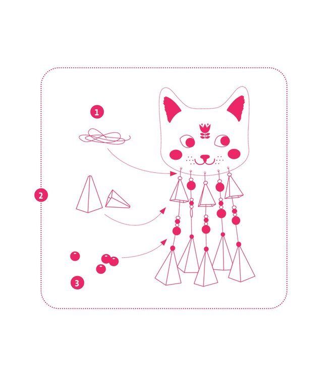 Djeco | Do it Yourself | Windchime | Kitty | 5+