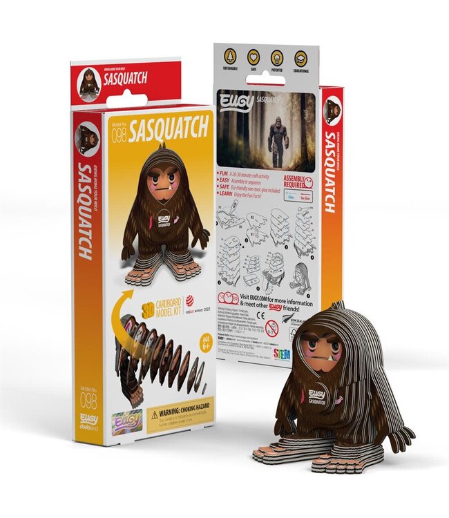 Eugy | 3D Cardboard Model Kit | Fantasy | Bigfoot | 6+