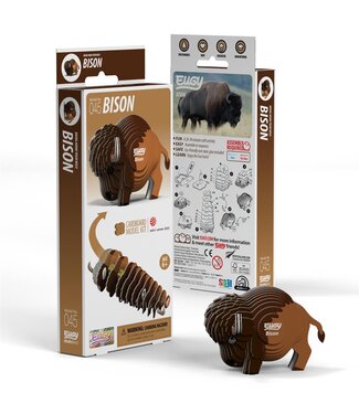 Eugy Eugy | 3D Cardboard Model Kit | Wild Life | Bizon | 6+