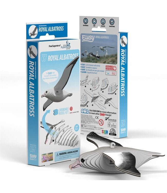 Eugy | 3D Cardboard Model Kit | Vogel | Konings Albatros | 6+