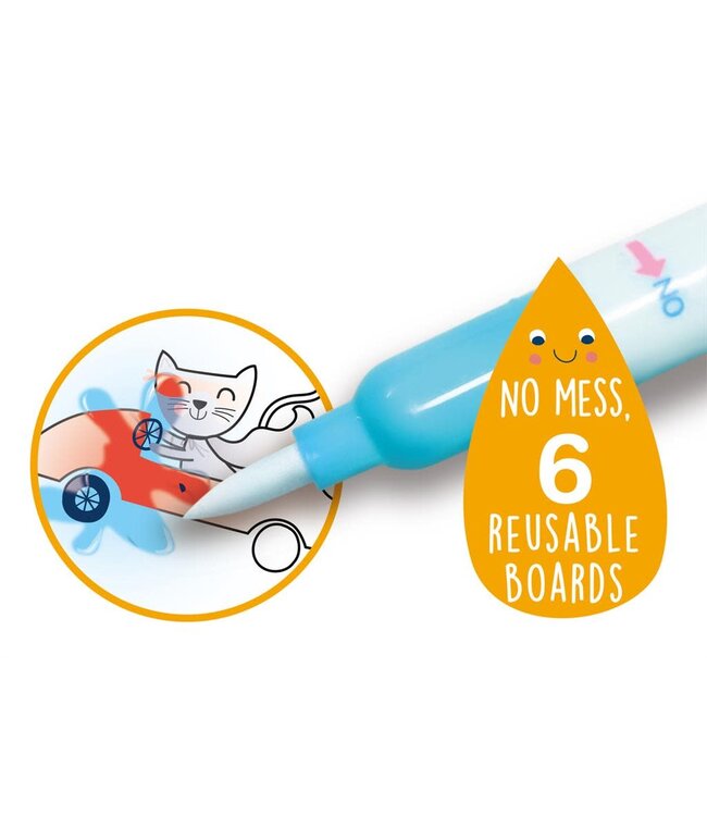 Avenir | Magic Water Painting | Riding & Flying | inclusief 93 Afneembare Stickers | 3+