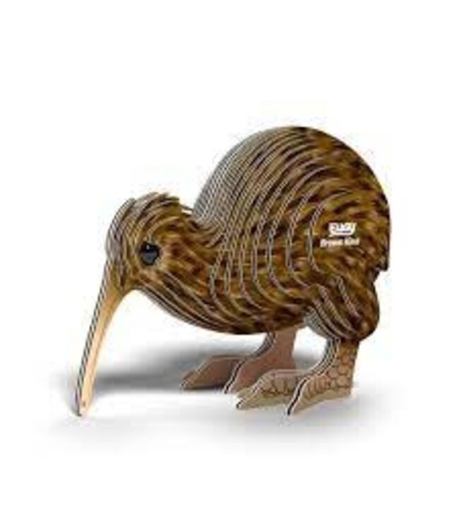 Eugy | 3D Cardboard Model Kit | Forest Life | Kiwi | 6+