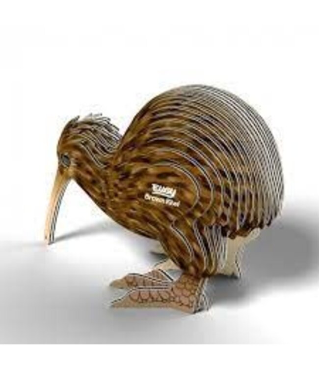 Eugy | 3D Cardboard Model Kit | Forest Life | Kiwi | 6+