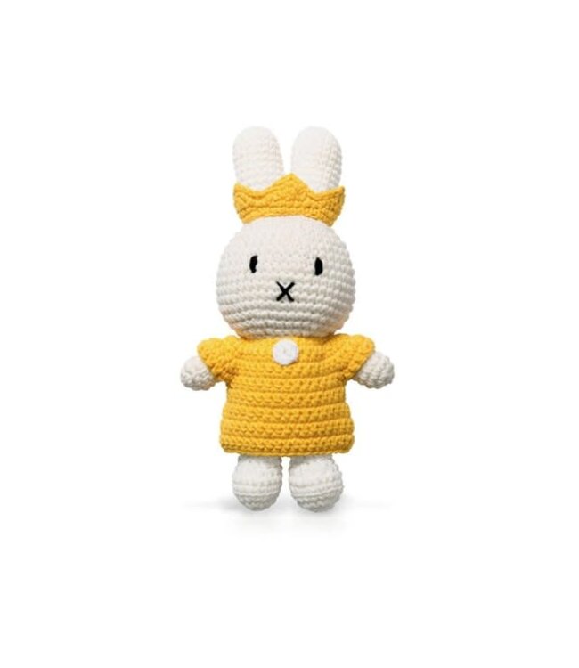 Gehaakte Knuffel | Miffy/Nijntje | Yellow Queenset | 25 cm | 100 % Cotton | 0+