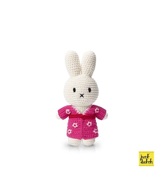 Gehaakte Knuffel | Miffy/Nijntje | Kimono | 25 cm | 100 % Cotton | 0+