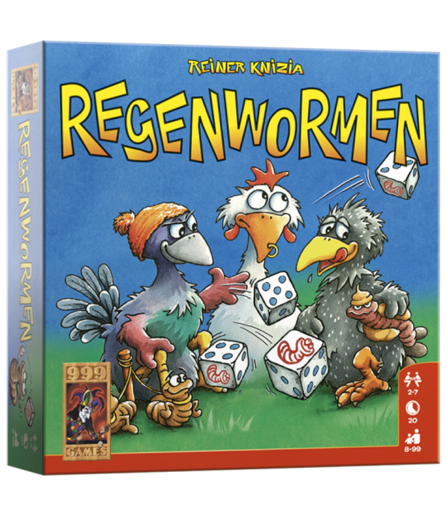 999 Games | Dobbelspel | Regenwormen | 8+