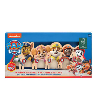 Paw Patrol | Houten Knikkerspel | inclusief 5 knikkers | 5+