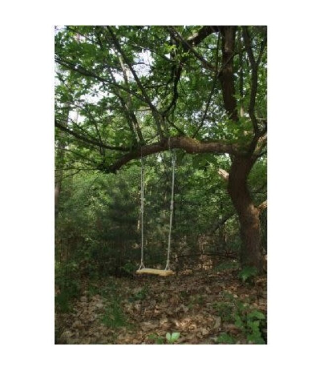 Houten Geoliede Plankschommel  | Max Ophanghoogte 2,5 mtr