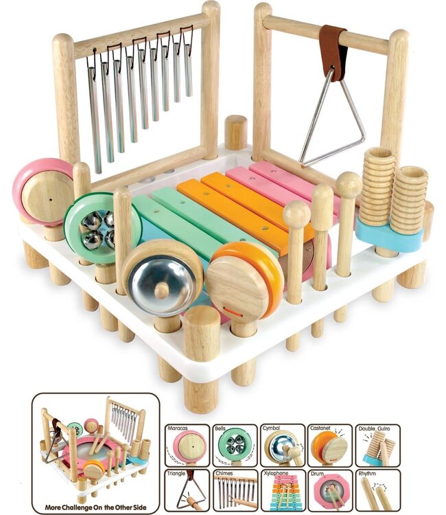 I'm Toys | Melody Mix | Houten Muziekcenter | met 10 instrumenten | Pastel | 3+