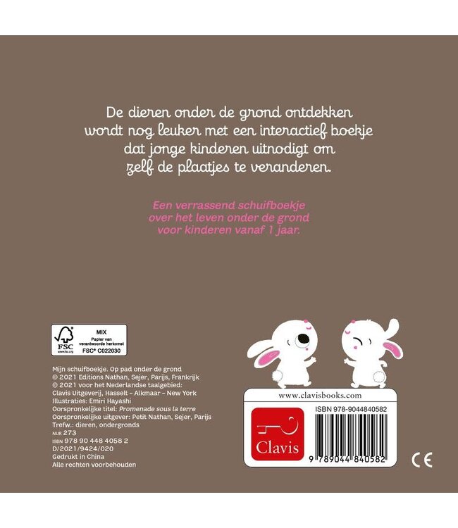 Clavis | Mijn schuifboekje | Op pad, onder de grond | 1+