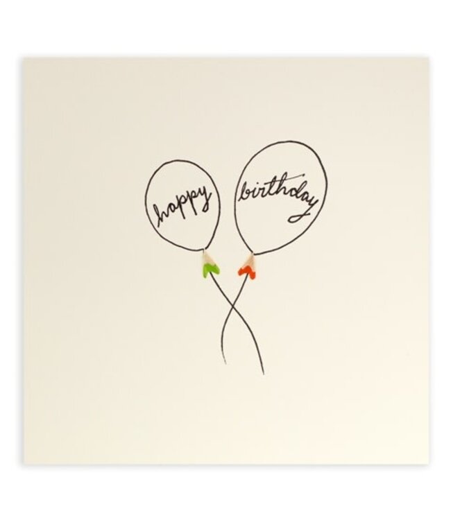 Pencil Shavings Cards by Ruth Jackson | Verjaardagsballon | Happy Birthday