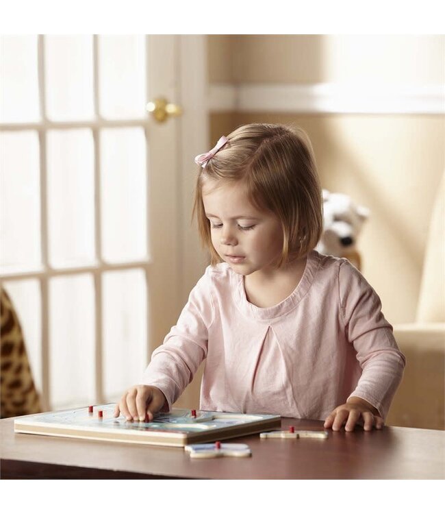 Melissa & Doug | Wooden Sound Puzzle | Musical Instruments | 1+