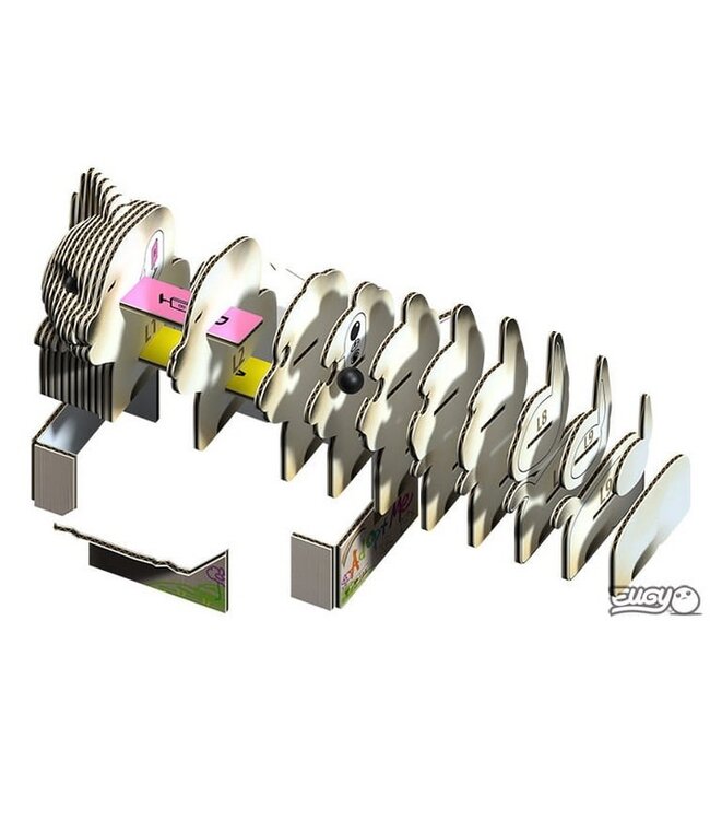 Eugy | 3D Cardboard Model Kit | Cats | Mocha | 6+