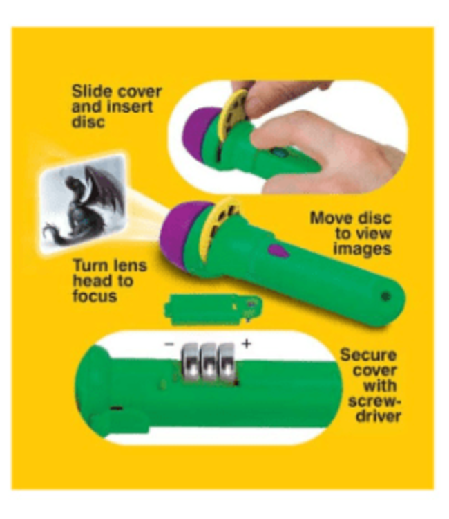 Brainstorm Toys | Zaklamp Projector | Torch & Projector | Wizard & Dragon | 3+