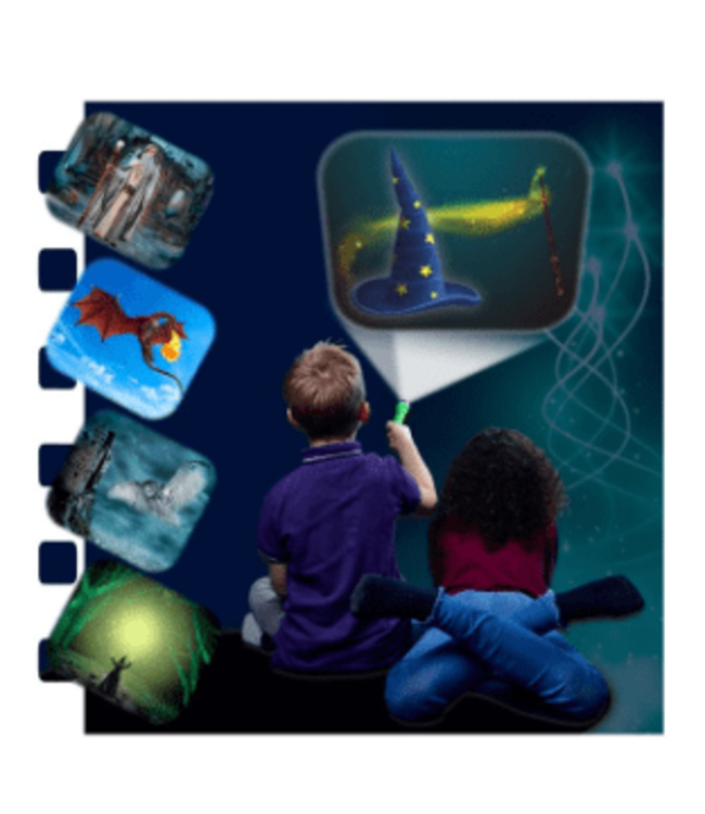 Brainstorm Toys | Zaklamp Projector | Torch & Projector | Wizard & Dragon | 3+