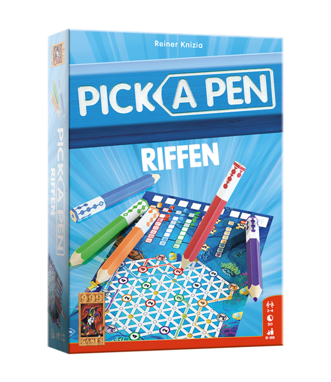 999 Games | Dobbelspel | Pick-a-Pen | Roll & Write | Riffen | 8+